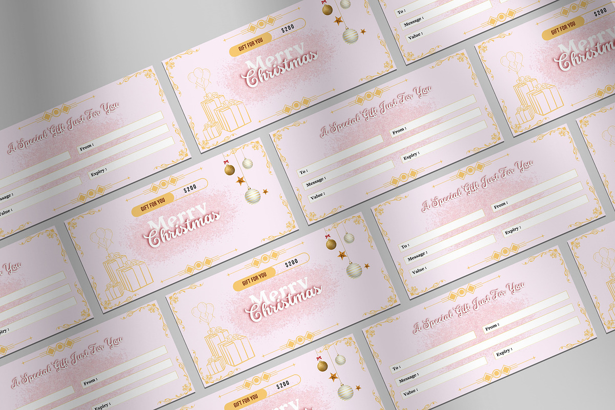 Christmas Gift Voucher Card, a Card Template by Design Zone (Photo 2 of 4)