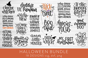 Halloween Hand Lettered Bundle