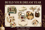 Luxury Life Vision Board 80 PNGs, an Object Graphic by KamimiArt (Thumbnail 4 of 6)