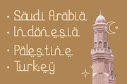 Eimaan – Islamic Display Style Font, a Script Font by Vadovastd (Thumbnail 4 of 7)