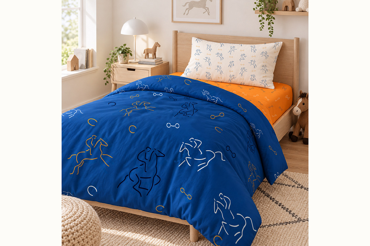 Horse racing pattern collection, an Animal Illustration by Naurider (Photo 4 of 5)