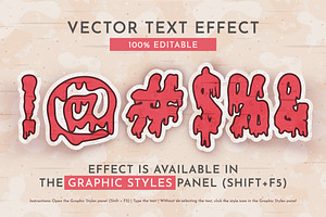 Vampire Sticker Editable Text Effect