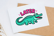 Later Gator Cute Alligator PNG, a Seasonal Illustration by Canvas Craft (Thumbnail 6 of 6)