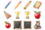 School Clipart, a Graphic by CitraGraphics (Thumbnail 2 of 3)