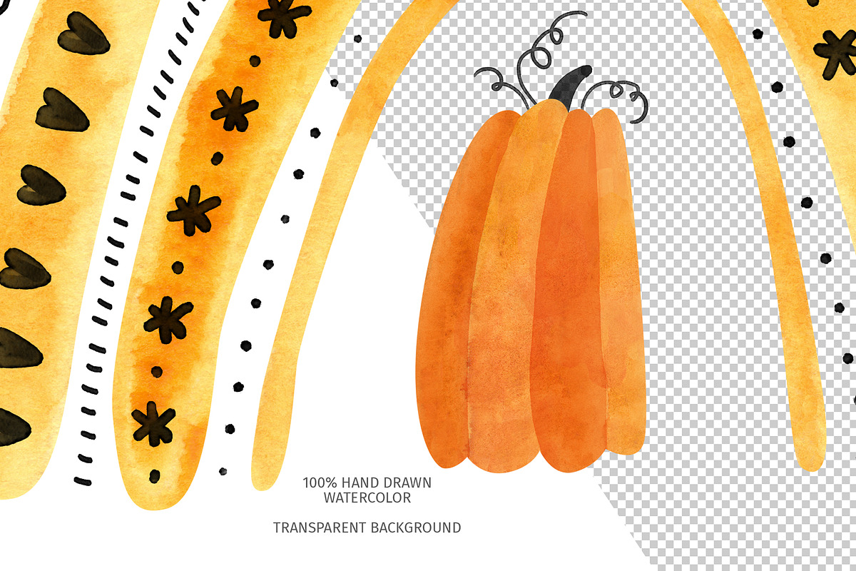 Orange Halloween Clipart & Patterns, an Object Graphic by Valin Malin (Photo 3 of 14)