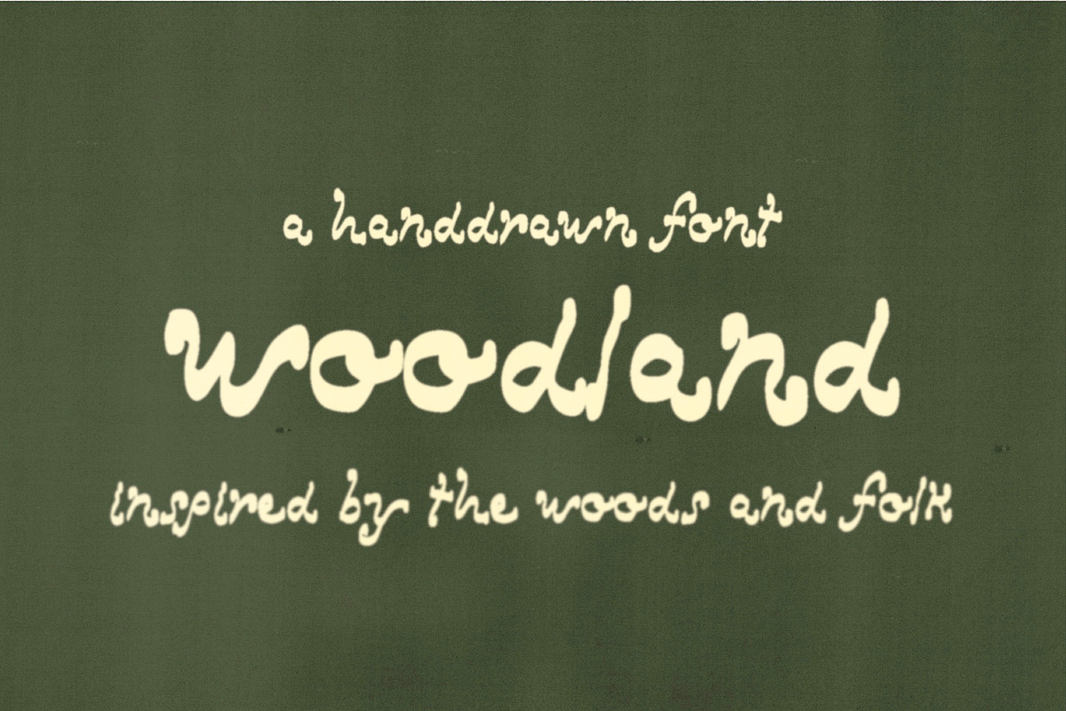 Woodland Hand Drawn Marker Font, a Handwritten Font by Madeline ODonoghue Design (Photo 3 of 8)