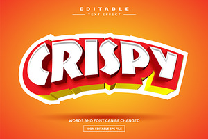 Crispy 3D Editable Text Effect