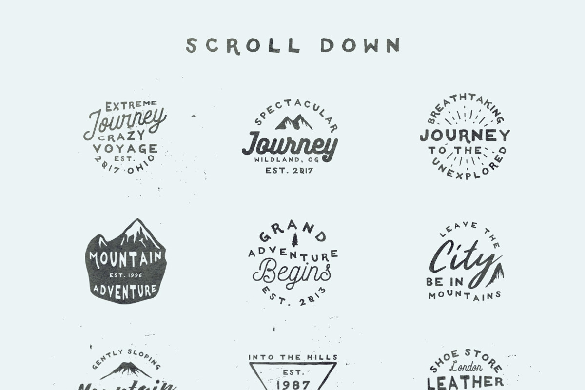 100 VINTAGE LOGO TEMPLATES, a Branding & Logo Template by Roman Paslavsky (Photo 5 of 25)