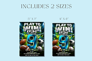 Boys 9th Birthday Party Template, an Invitation Template by InvitingStorys (Thumbnail 9 of 14)