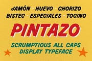 Pintazo Display Typeface, a Handwritten Font by benharman (Thumbnail 1 of 5)