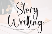 Story Writting | Script Font, a Handwritten Font by Scratchones (Thumbnail 1 of 8)