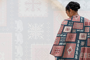 Ethnic Moroccan Patchwork Pattern