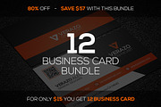 12 Business Card Mini Bundle, a Business Card Template by Verazo (Thumbnail 1 of 4)