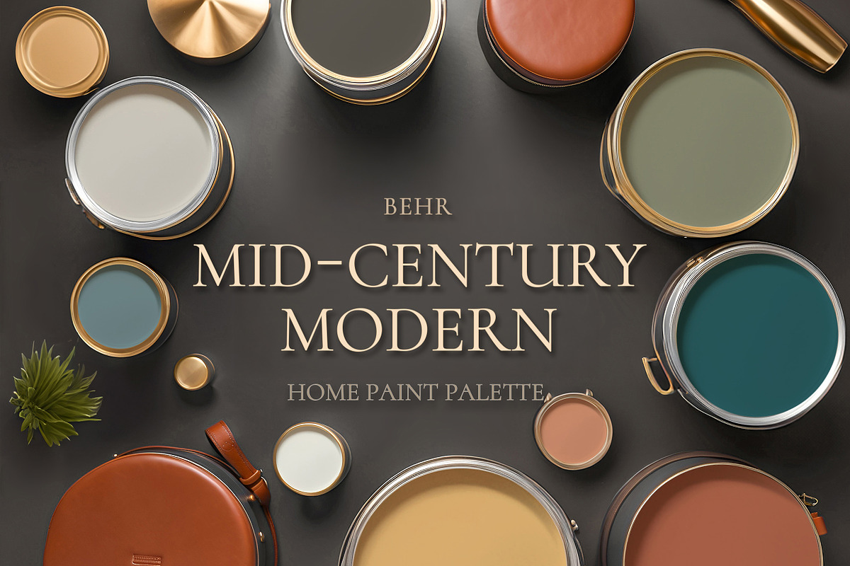 Behr Mid Century Modern Paint Colors, a Presentation Template by CONCEPT COLORS (Photo 1 of 9)