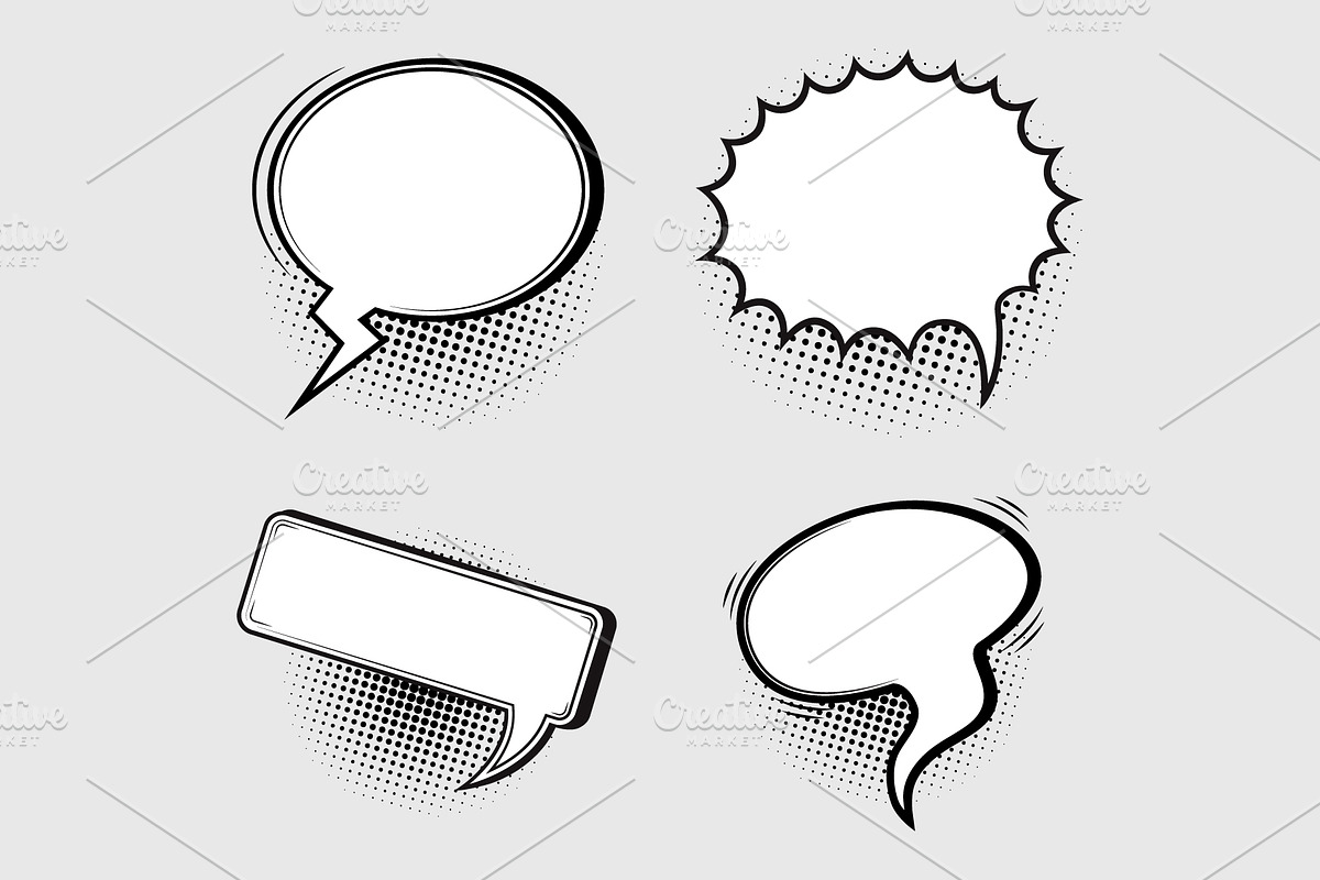 Set of speech bubbles, a Decorative Illustration by Yayasya (Photo 3 of 3)