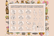 Procreate Mother’s Day stamp brushes, a Brush Add-On by PDknyStudio (Thumbnail 3 of 5)
