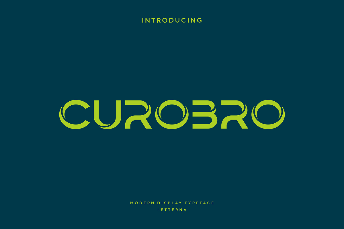 Curobro - Modern Display Typeface, a Sans Serif Font by Letterna (Photo 1 of 4)