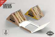 Sandwich Mini Wedge Packaging Mockup, a Product Mockup by INCDesign (Thumbnail 1 of 9)