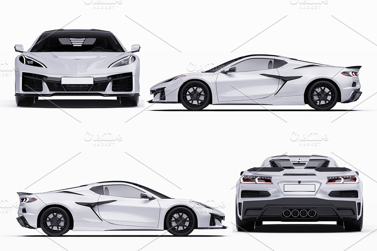 2026 Hyper Performance Coupe Set, an Advertising Mockup by Halal Graphic Studio (Photo 11 of 12)