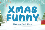 Xmas Funny, a Blackletter Font by Yoga Letter (Thumbnail 1 of 5)