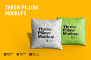 Throw Pillow Mockup, a Merchandise Mockup by Aprndy85 (Thumbnail 1 of 3)