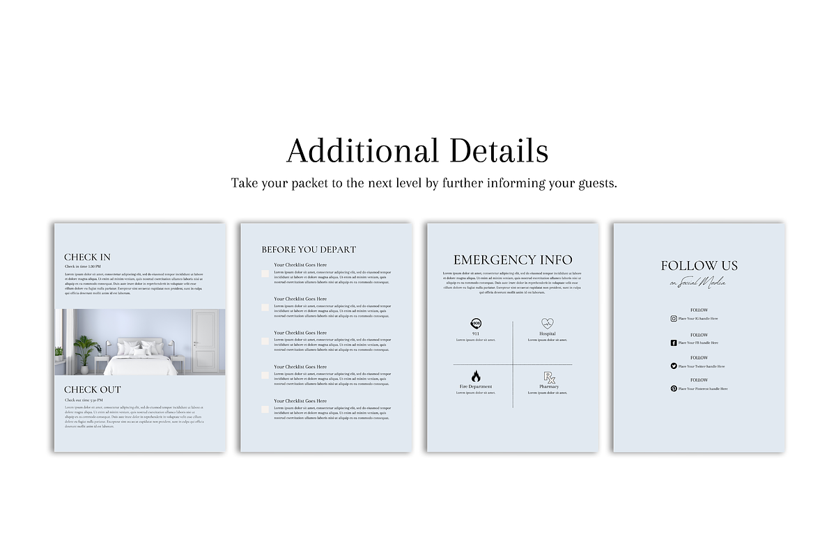 Airbnb Welcome Book Template, a Magazine Template by Templits (Photo 6 of 9)