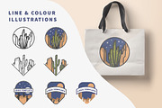 Unique Cacti Logos & Illustrations, a Branding & Logo Template by Salty Sweet Creative (Thumbnail 2 of 5)
