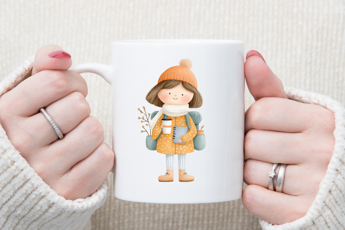 Whimsical Girls Clipart Set, an Illustration by Sublimation Artist (Photo 5 of 6)