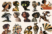 SURREAL ROARING TWENTIES CLIPART, a Person Illustration by Daring Digies (Thumbnail 3 of 10)