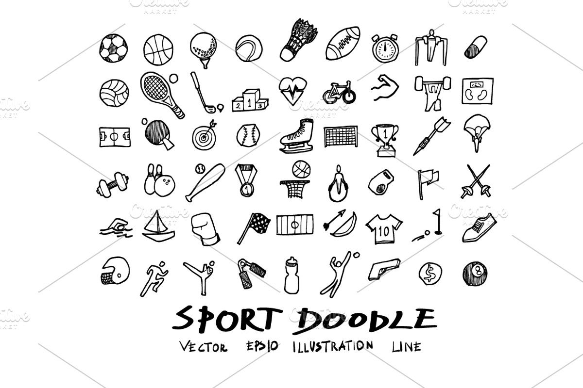 4700 Hand Drawn doodle Icons, an Outline Icon by TKDoodle (Photo 10 of 64)
