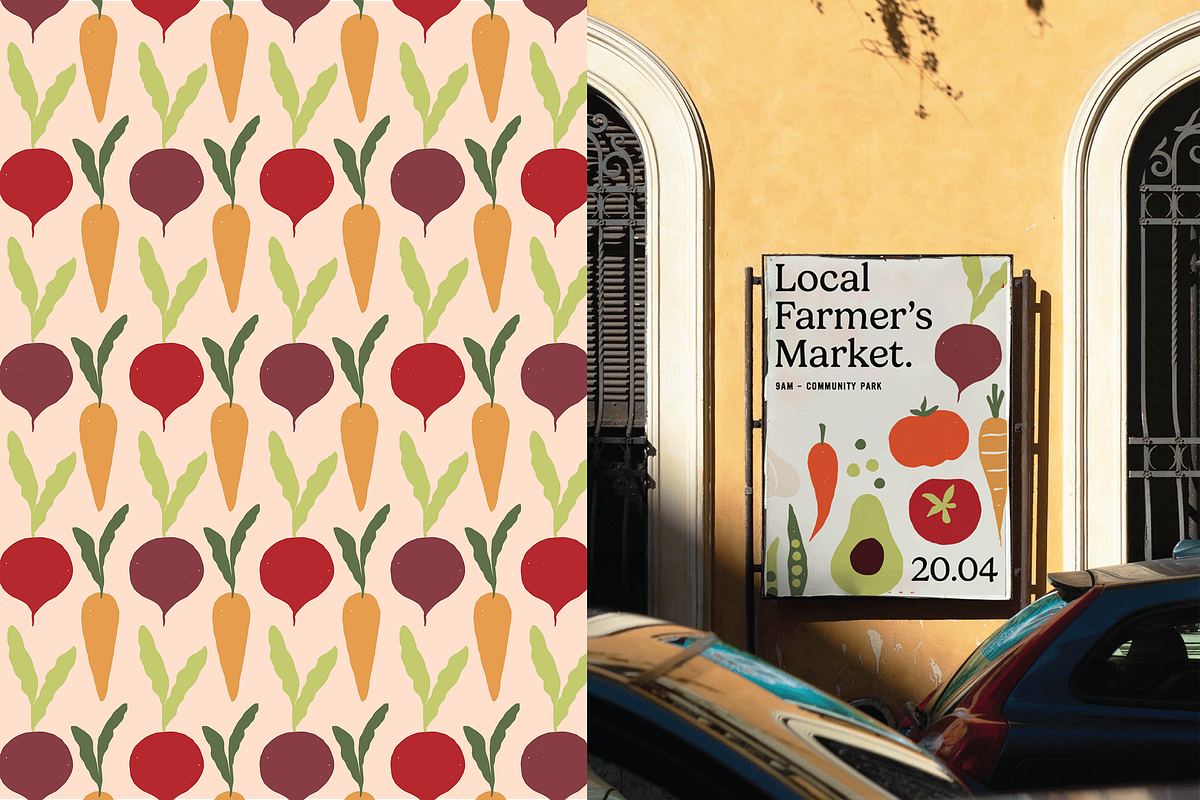 Rustic Vegetable Illustrations, a Food Illustration by Gross Illustrations (Photo 5 of 7)