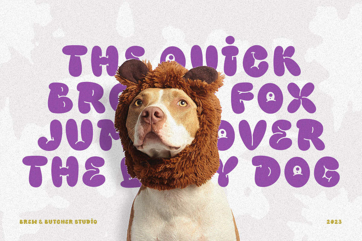 Bulmont | Bubble Typeface, a Font by Brew & Butcher Studio (Photo 9 of 12)