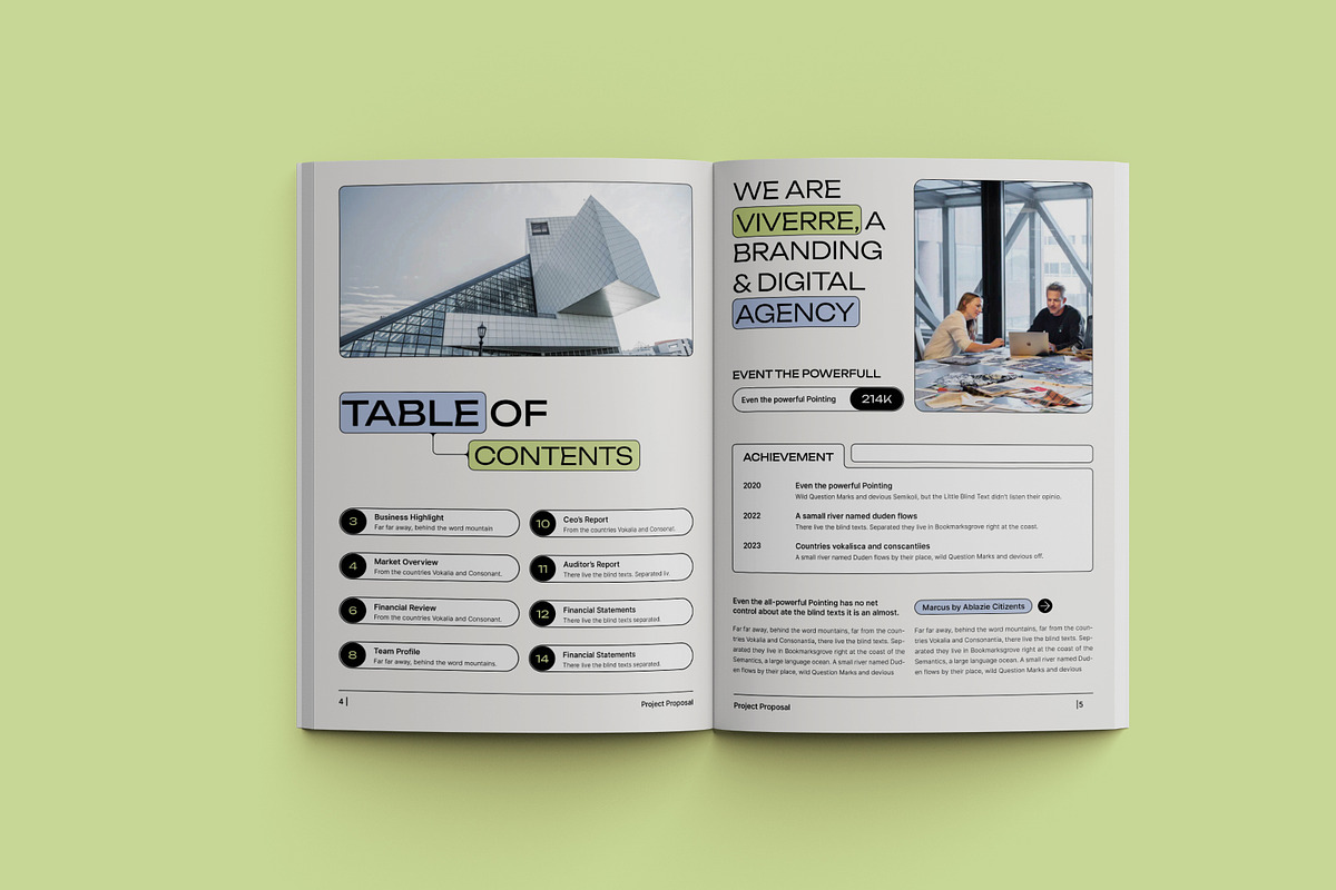Black Corporate Project Proposal, a Stationery Template by Neermana (Photo 4 of 12)