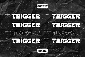 Trigger - Sport & Varsity Typeface