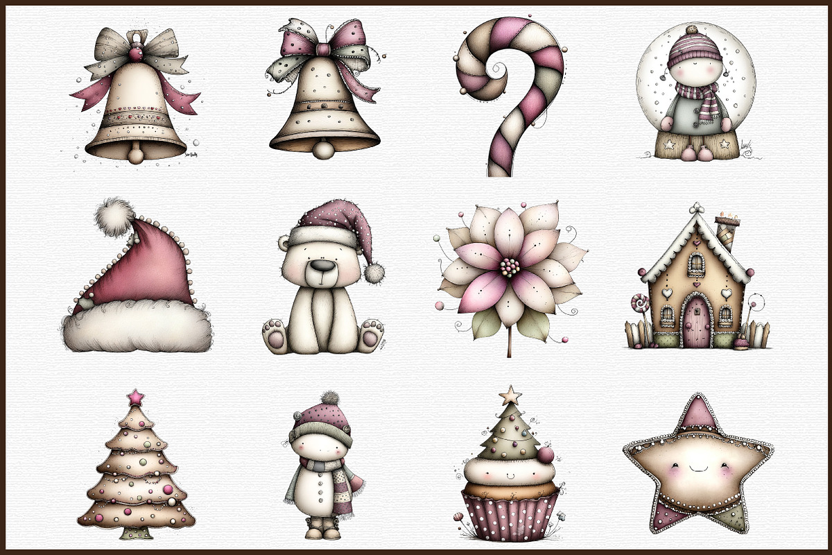 Watercolor Christmas Clipart, an Illustration by Sublimation Artist (Photo 3 of 6)
