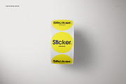 Round Roll Stickers Mockup Set, a Household Mockup by creatsy5 (Thumbnail 4 of 15)