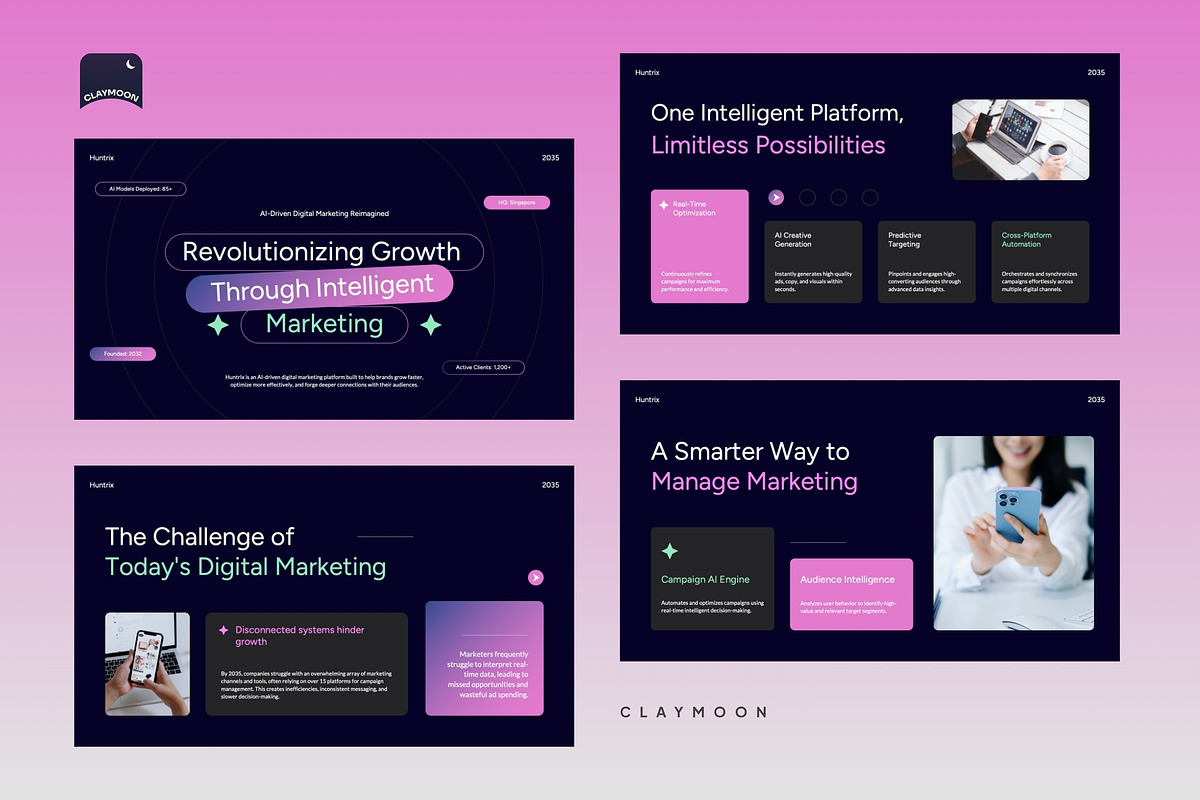 Digital Marketing Pitch Deck, a Presentation Template by Claymoon Lab (Photo 3 of 7)