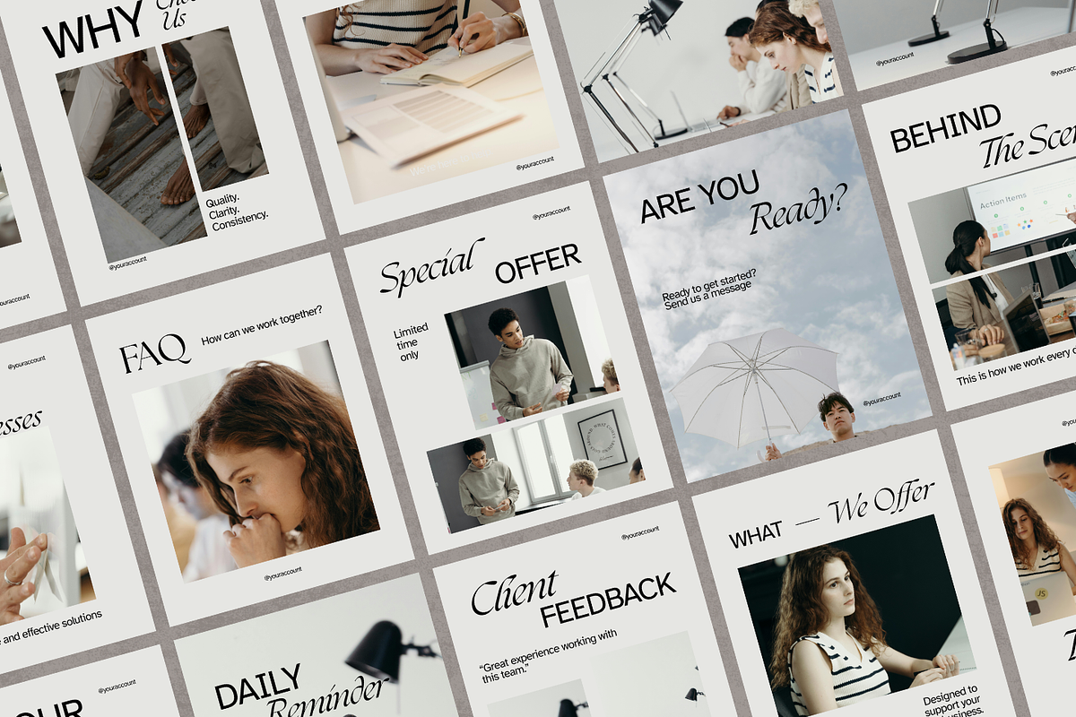 Small Business Instagram Templates, a Social Media Template by ShowUp! Studio (Photo 7 of 12)