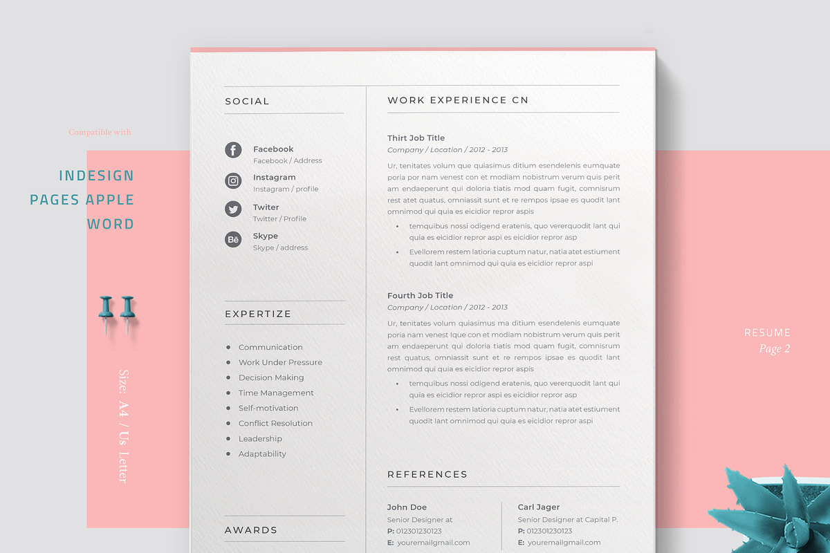Resume Claud, a Resume Template by Astut (Photo 3 of 7)