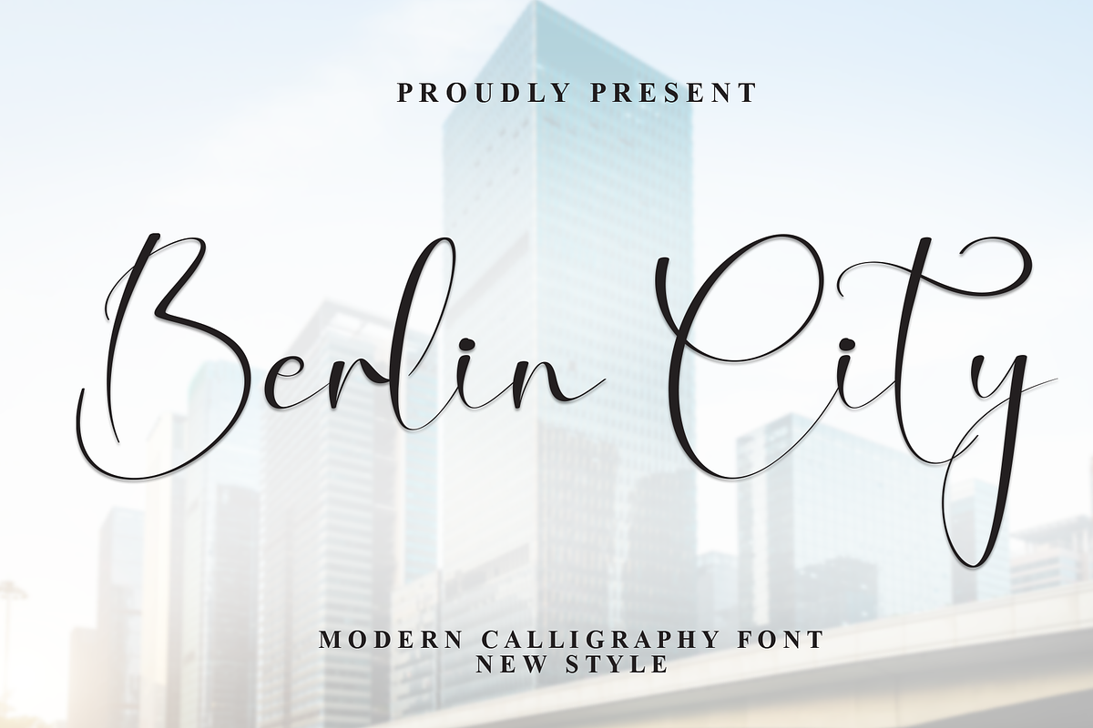 Berlin City | Script Font, a Handwritten Font by Scratchones (Photo 1 of 8)