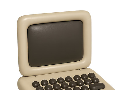 Retro inflatable bubble computer iso