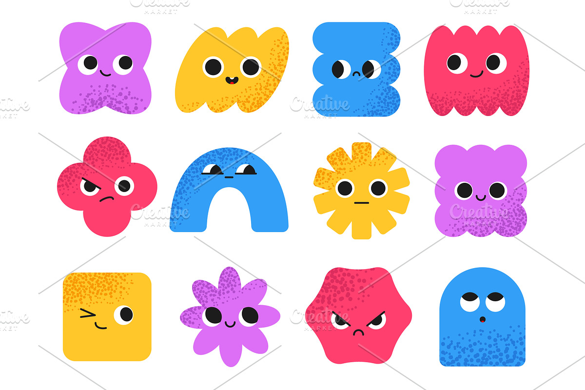 Comic characters with textured, an Illustration by YummyBuum