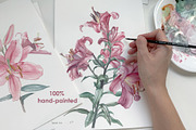 Timeless Lily wall mural set, a Wallpaper Graphic by Timofi Art (Thumbnail 13 of 13)