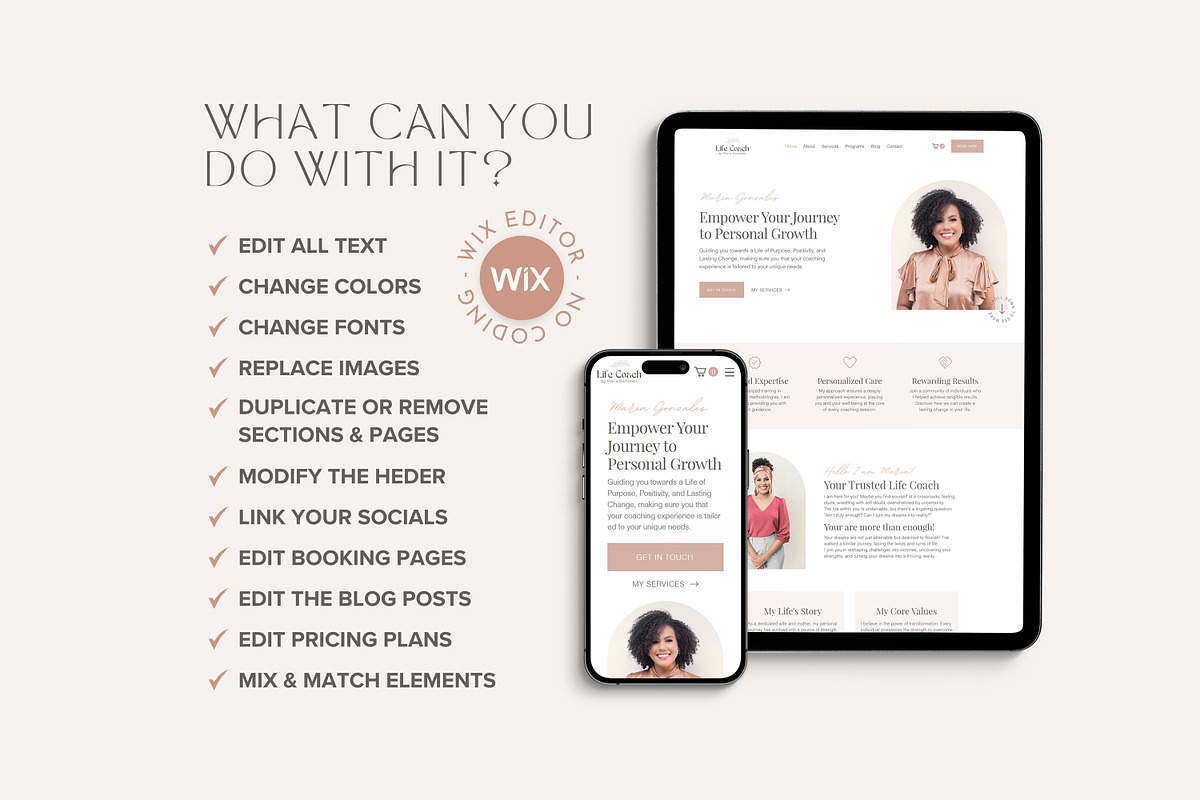 Wix Template Coaching Wix Website, a Wix Template by vectorocean (Photo 7 of 11)