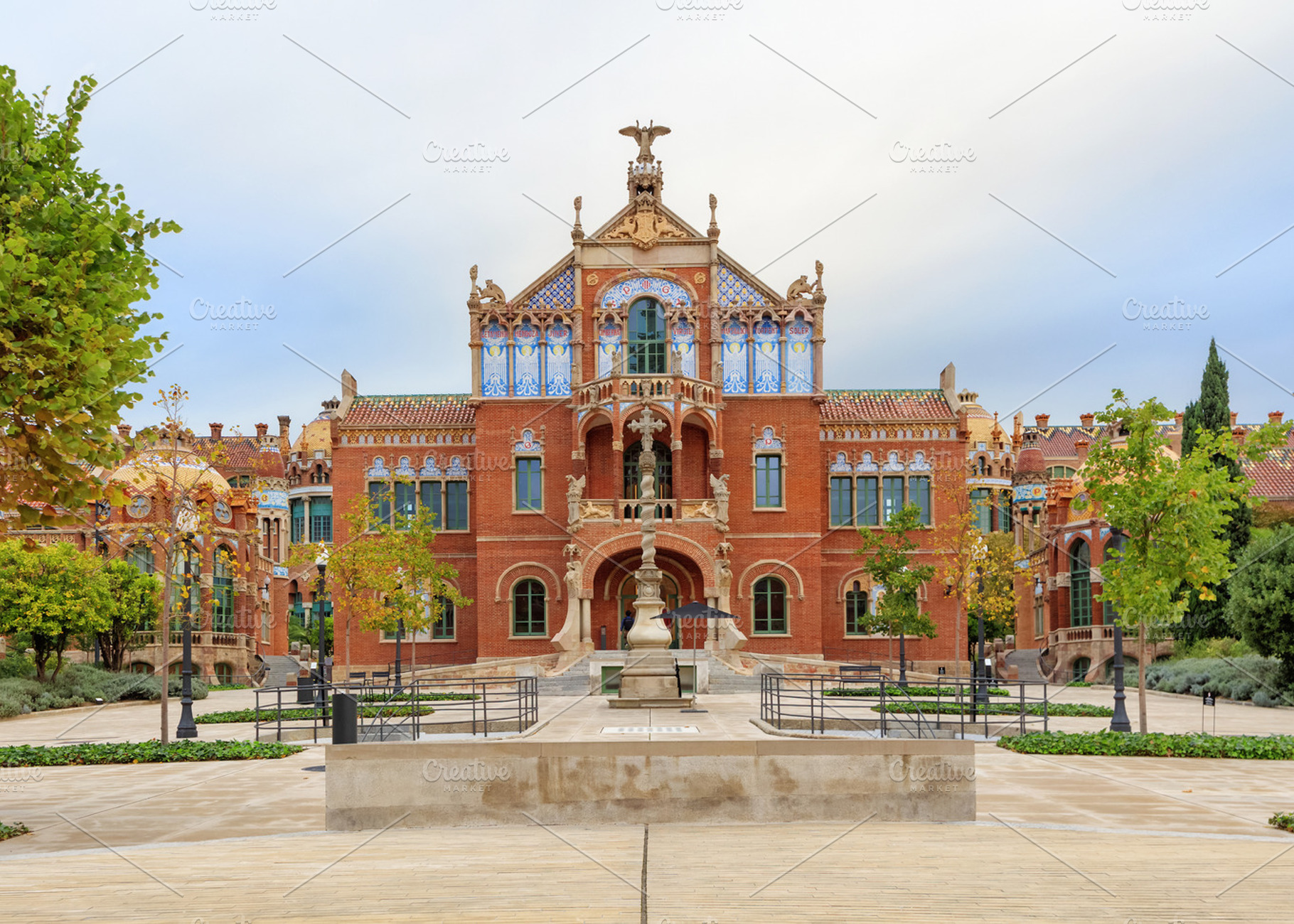 Landmarks of barcelona containing barcelona, hospital of the holy cross and, an Architecture Photo by sweet spot