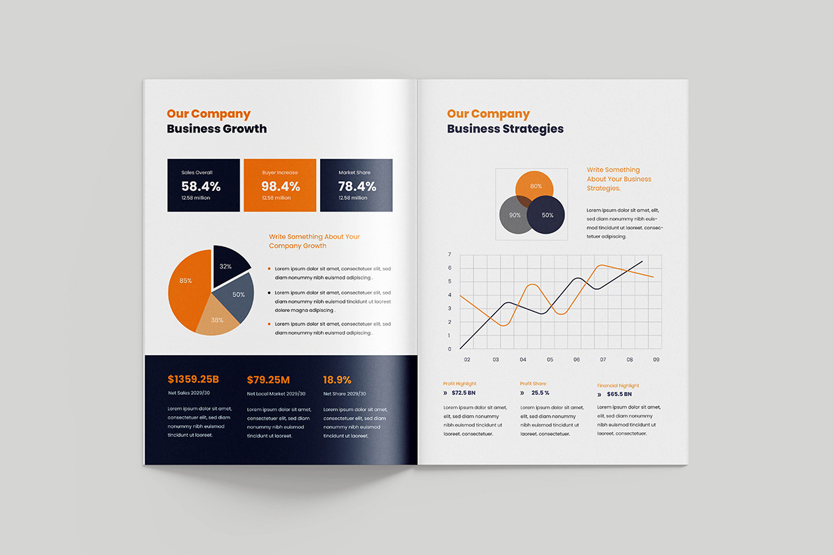 Annual Report Template, a Brochure Template by afsar.hossain (Photo 5 of 6)