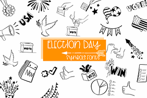 Election Day Symbols Fonts