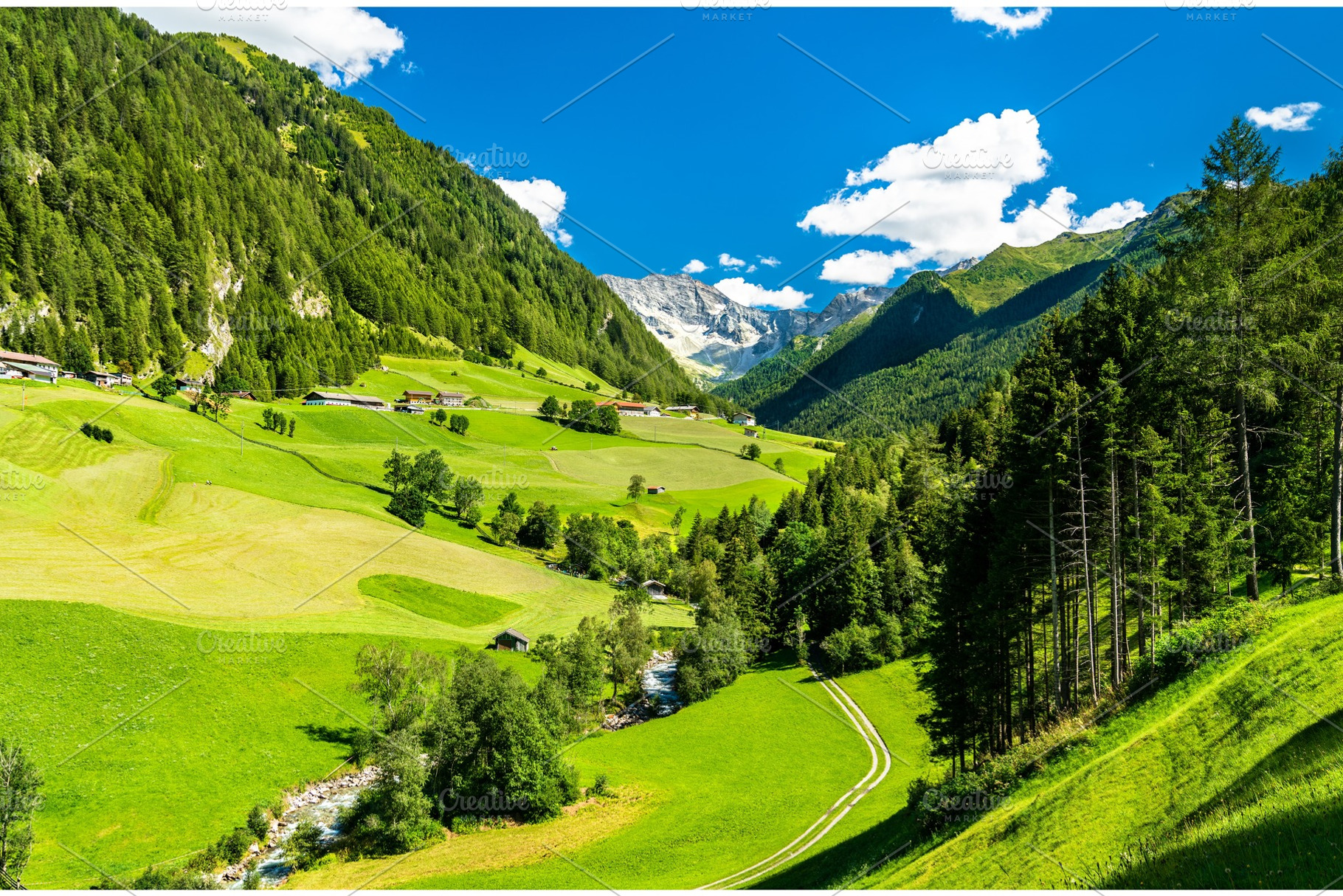 Landscape of the Austrian Alps, a Nature Photo by Leonid Andronov