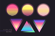 Bundle: Retrowave & Nostalgia Pack, an Object Graphic by Oksana Trygub (Thumbnail 4 of 27)