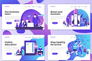 Landing page templates, a Templates & Theme by Creative Graphics (Thumbnail 12 of 12)
